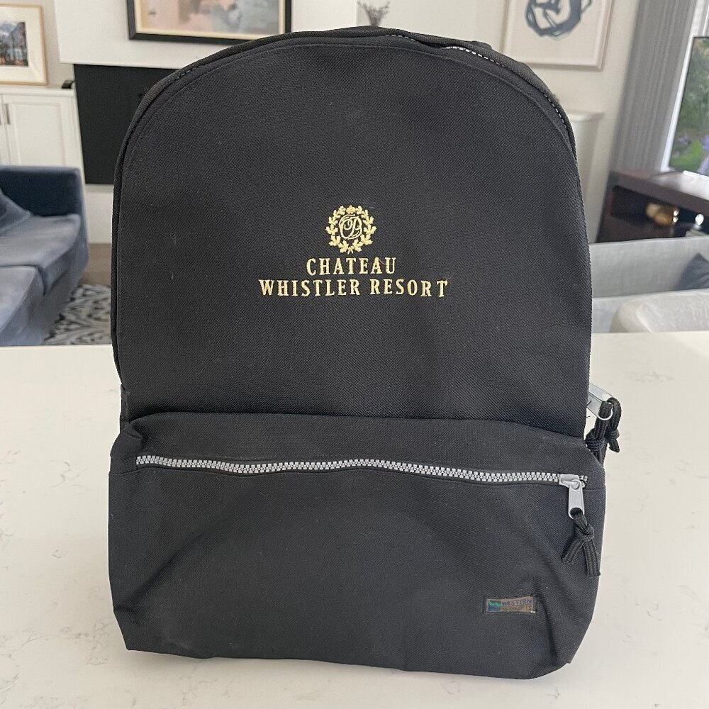 Canadian Pacific Chateau Whistler Resort Collectible Vintage Backpack Black NWOT